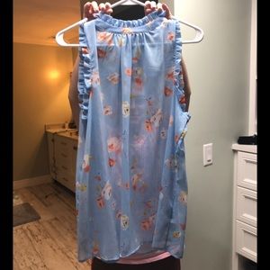 Who What Wear Blue Blouse New W/O Tags (Size XL)